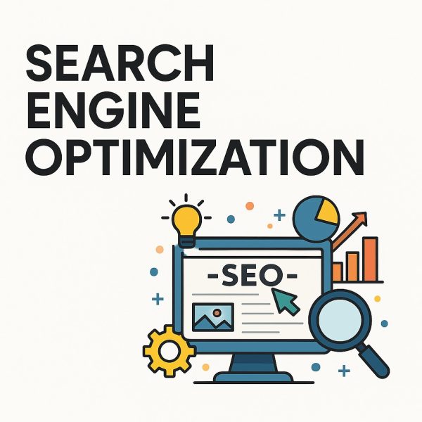 SEO Strategy Graphic – Website SEO + GEO Optimization